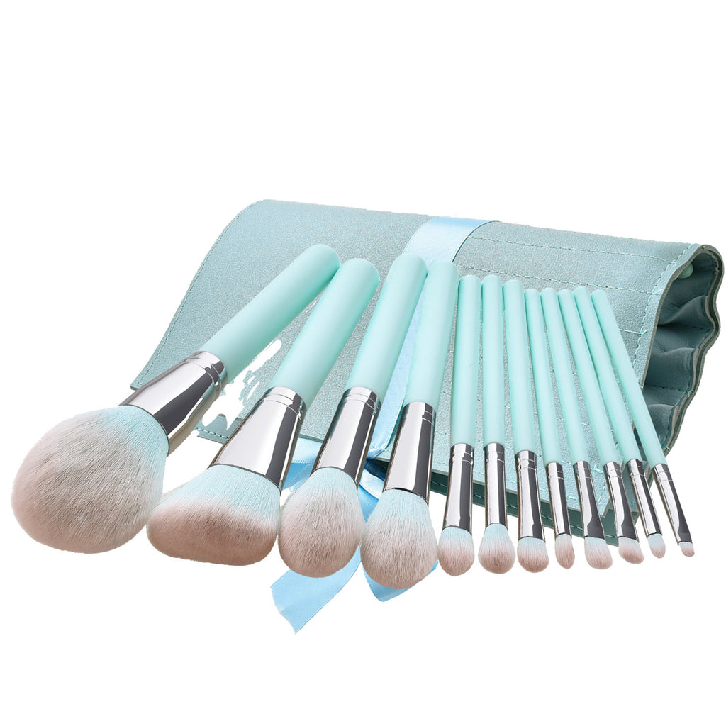 Light Blue Handle Makeup Soft Soft Hair Foundation Eye Shadow Brush