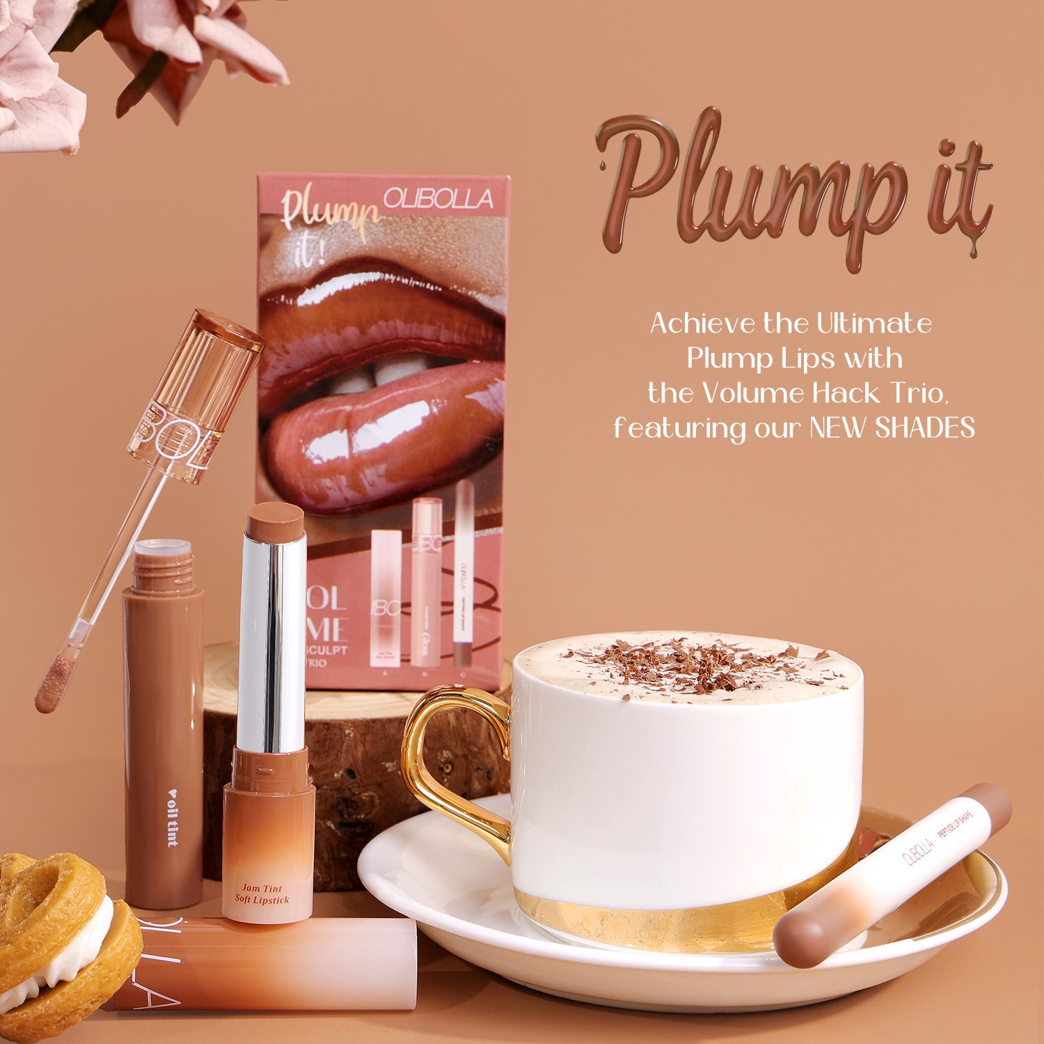 Makeup Set Eyeliner Dewy Lip Gloss