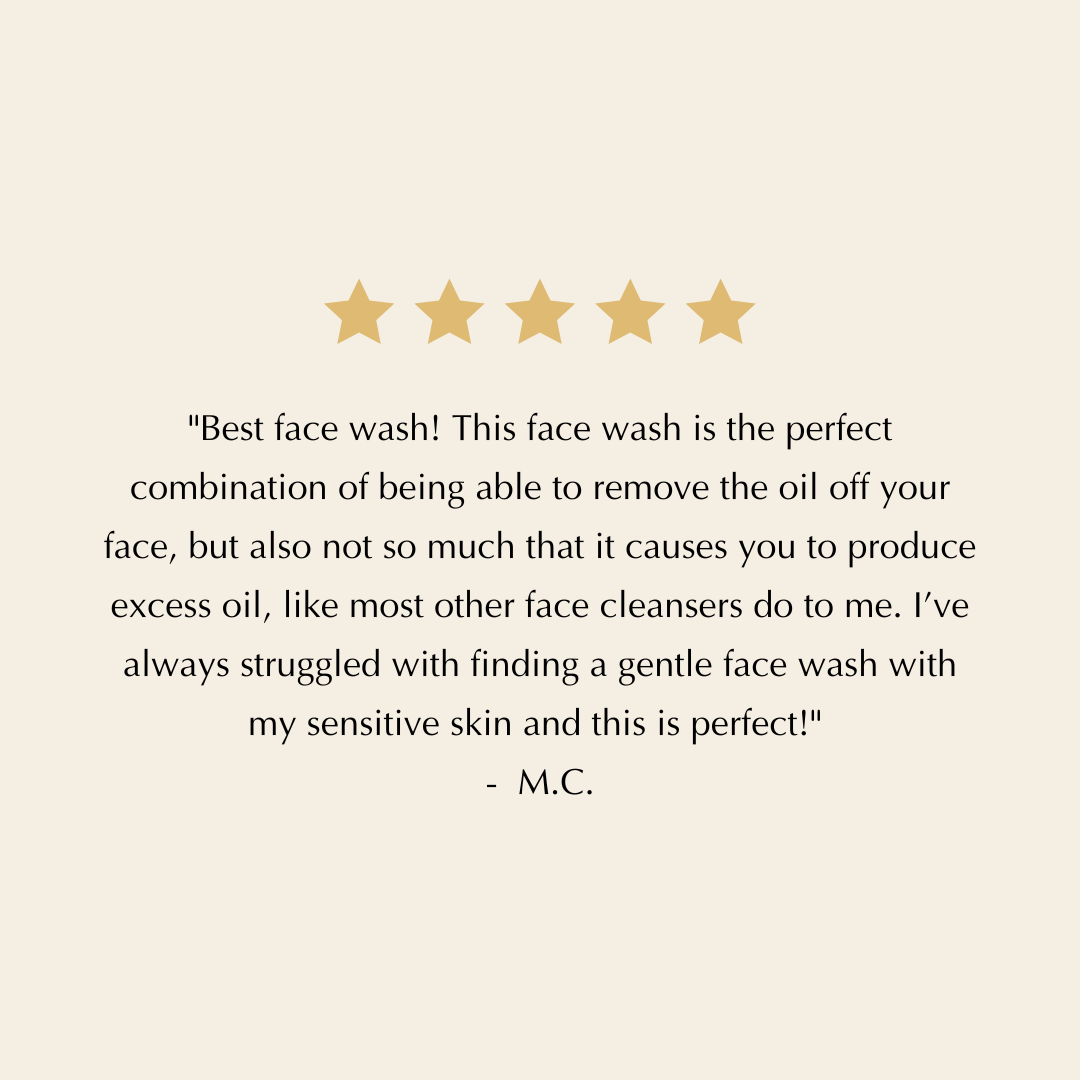 Foaming, Oil-Free Face Wash for Sensitive Skin - Safe for Eyelash Extensions