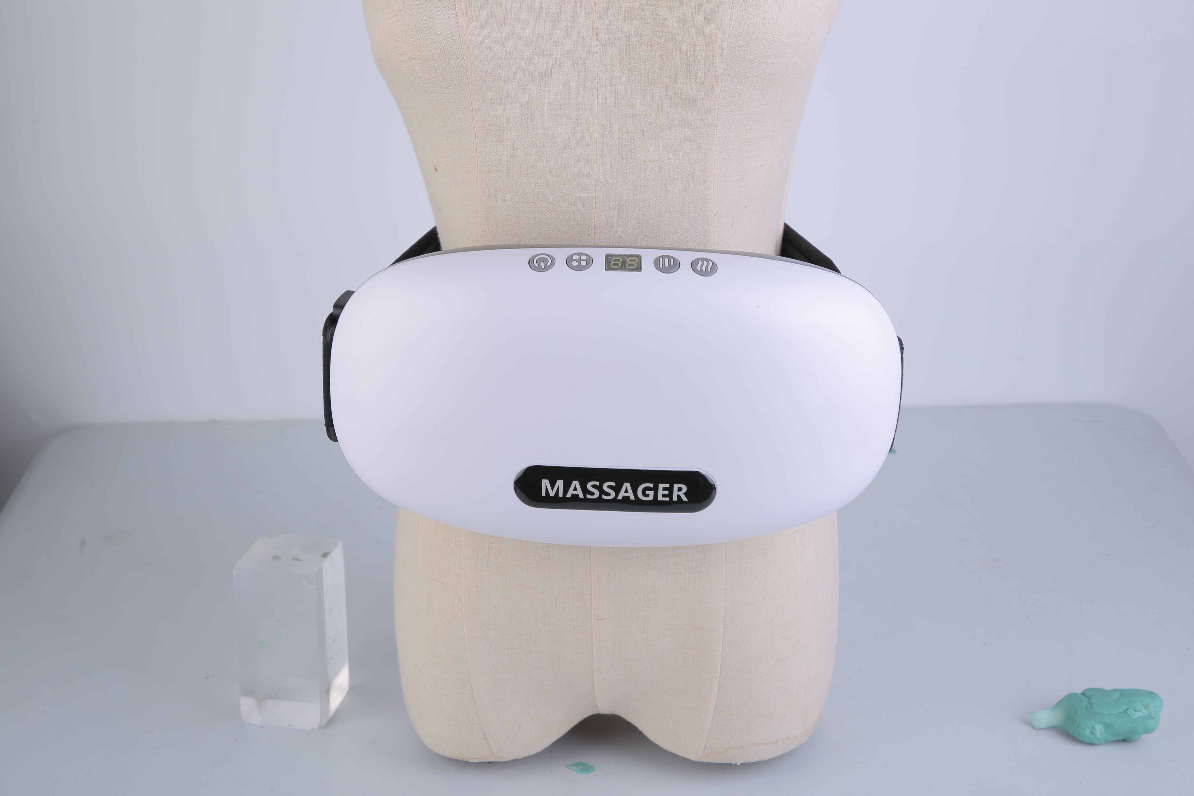 1Pc Abdominal Massager Anti Cellulite Remover Machine Electric Stomach Tummy Massager Automatic Bian Stone Kneading Massager With 5 Modes 3 Heat 3 Speeds 3 Timers For Belly Flattening Indigestion Stom