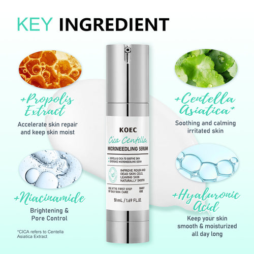 Centella Asiatica Microneedle Serum Soothes Hydrates And Moisturizes