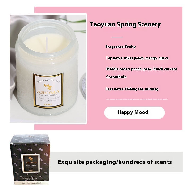 Large Aromatherapy Candle Creative Relief Glass