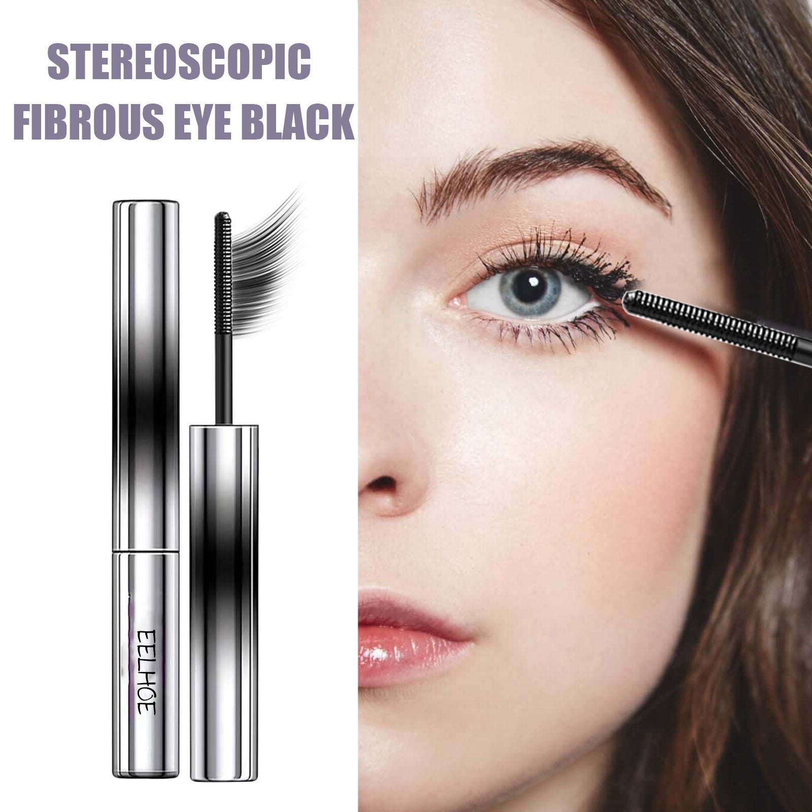 EELHOE jet black mascara waterproof smudge proof