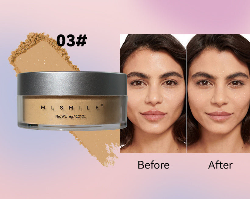 Pearlescent Face Powder Concealer Powder Waterproof Sweat-proof Oil Control