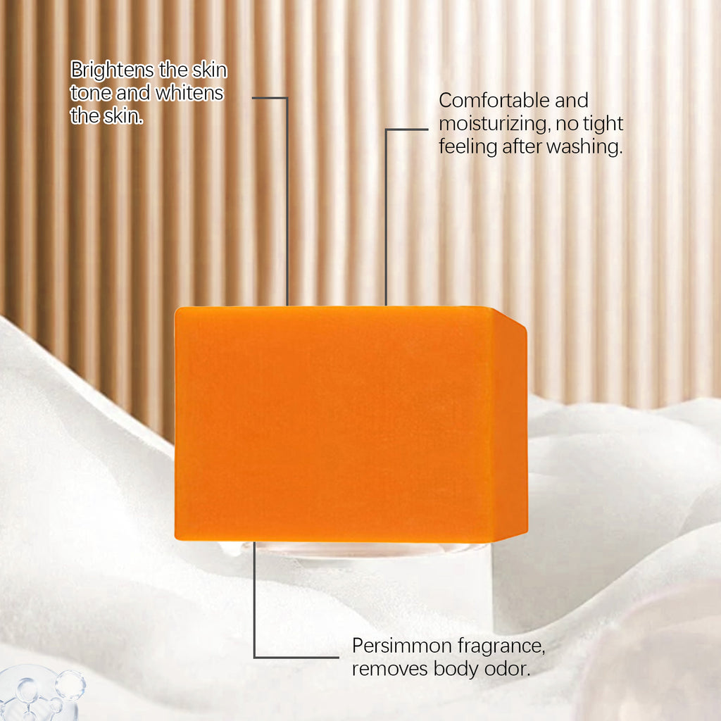 OceAura Persimmon Goat Milk Body Soap Moisturizing, Moisturizing, Gentle Cleansing, Fragrant, Softening, Skin Care Soap
