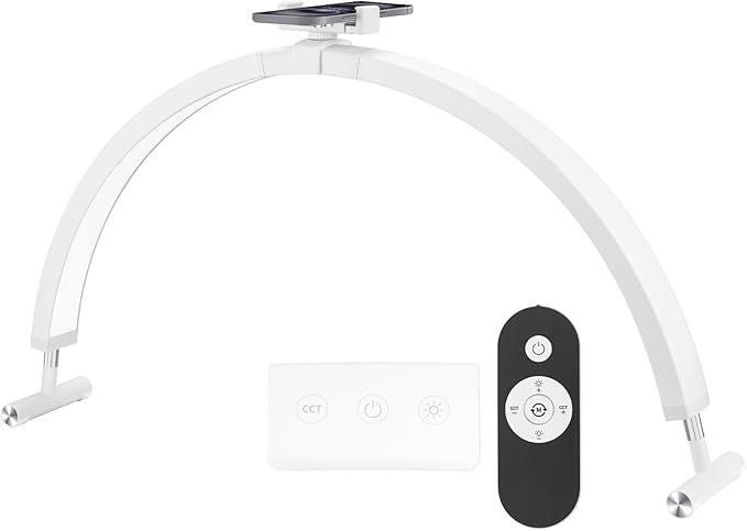 Nail Beauty Desktop Lamp Three-color Temperature Touch Control Half Moon U-shaped Fill Light