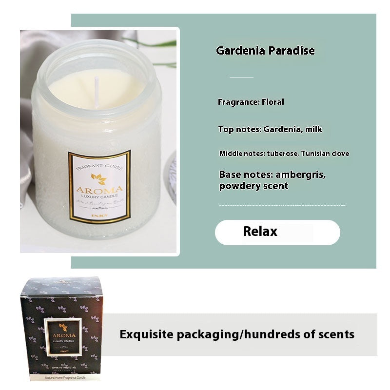 Large Aromatherapy Candle Creative Relief Glass