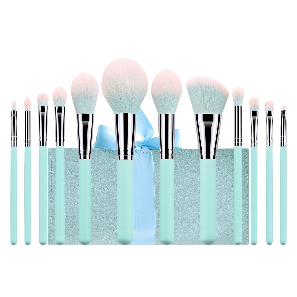 Light Blue Handle Makeup Soft Soft Hair Foundation Eye Shadow Brush