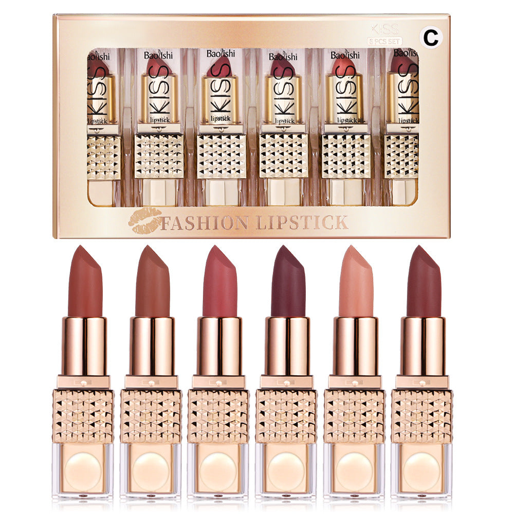 Universal Pearlescent Sequins Colorful Lipstick Kit