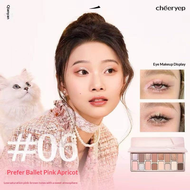 16-color Eyeshadow Palette Matte And Shimmer Finishes For Cosplay