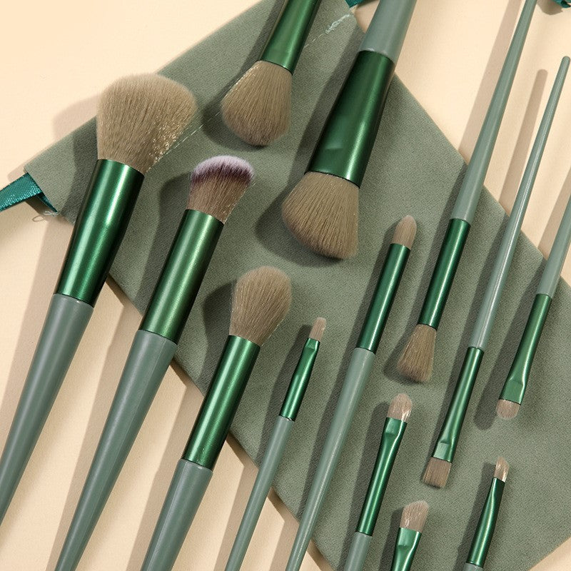 Purpleflower Holly Leaf 13 Makeup Brushes Super Soft Eye Shadow Brush Tool Outfit