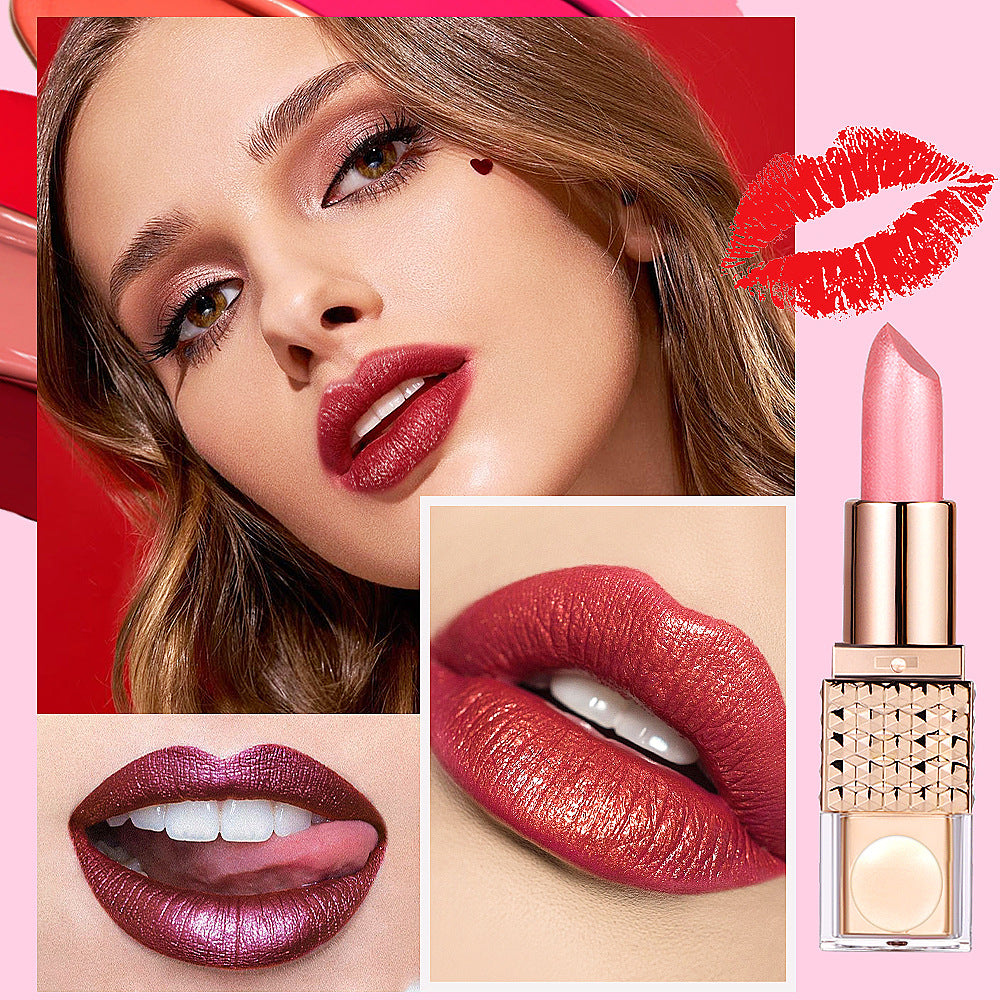 Universal Pearlescent Sequins Colorful Lipstick Kit