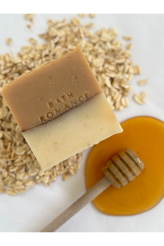 oatmeal honey soap bar